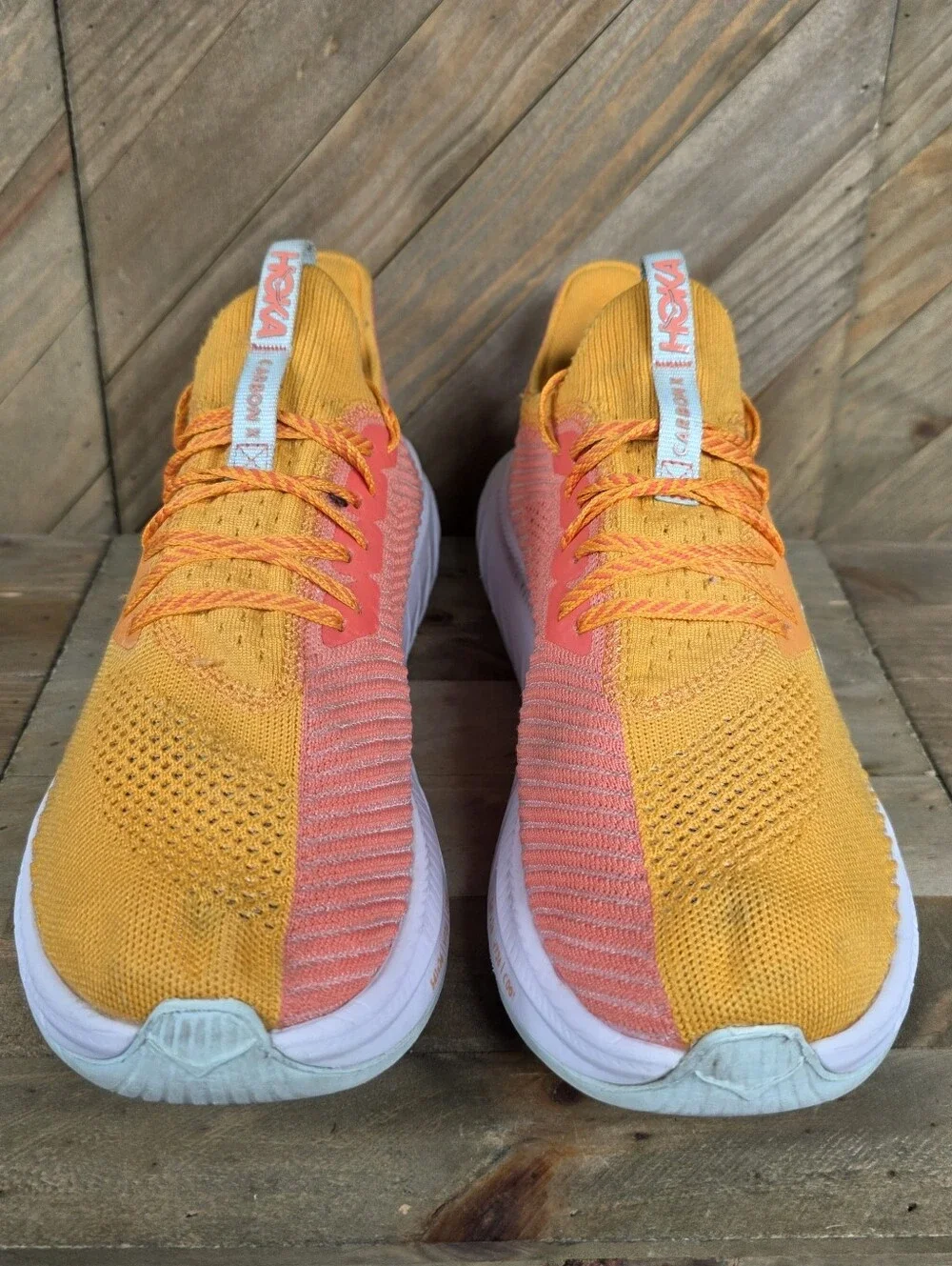 Hoka Carbon X 3 Mens Athletic Running Shoes Size 10 D Radiant Yellow 1123192